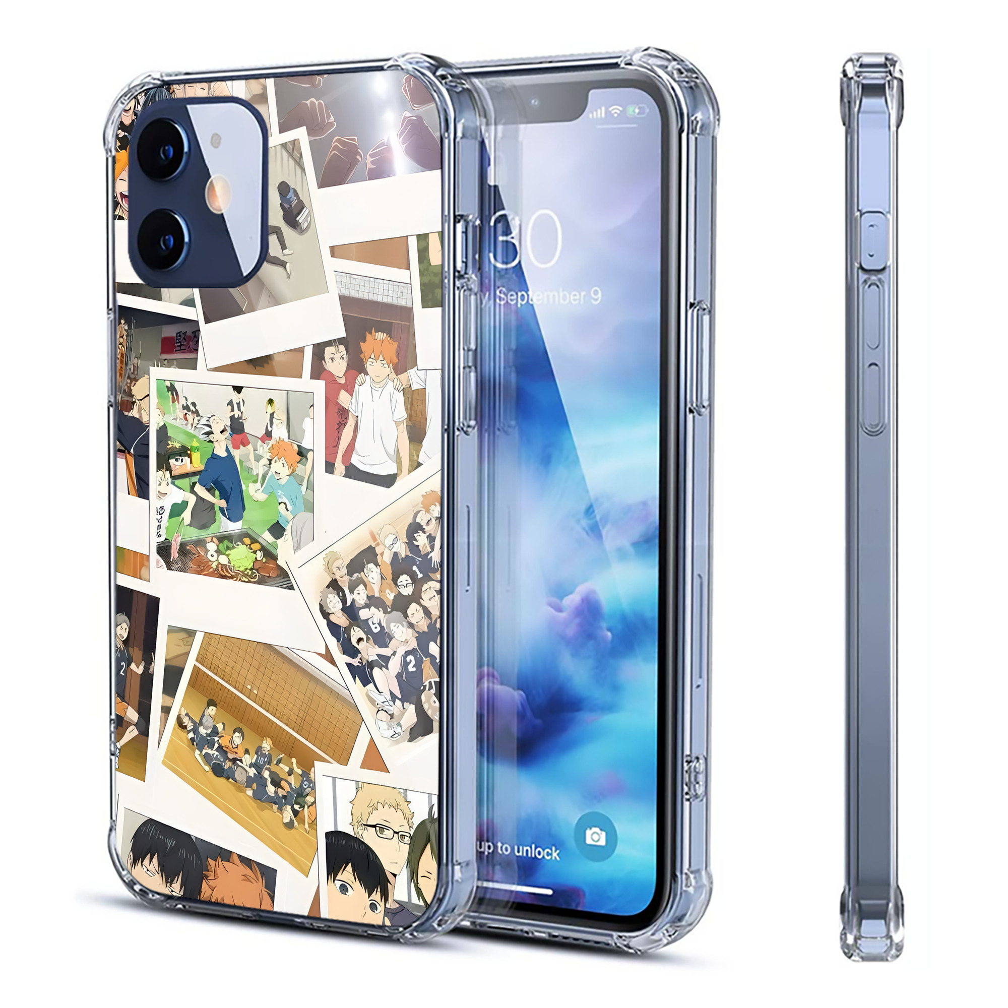 （画像用） ハイキュー!! Haikyu!! 【iPhone 12シリーズ対応】透明スマホケース（クリアソフトケース）